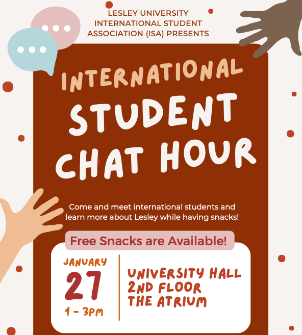 Student Welcome Chat Hour Poster