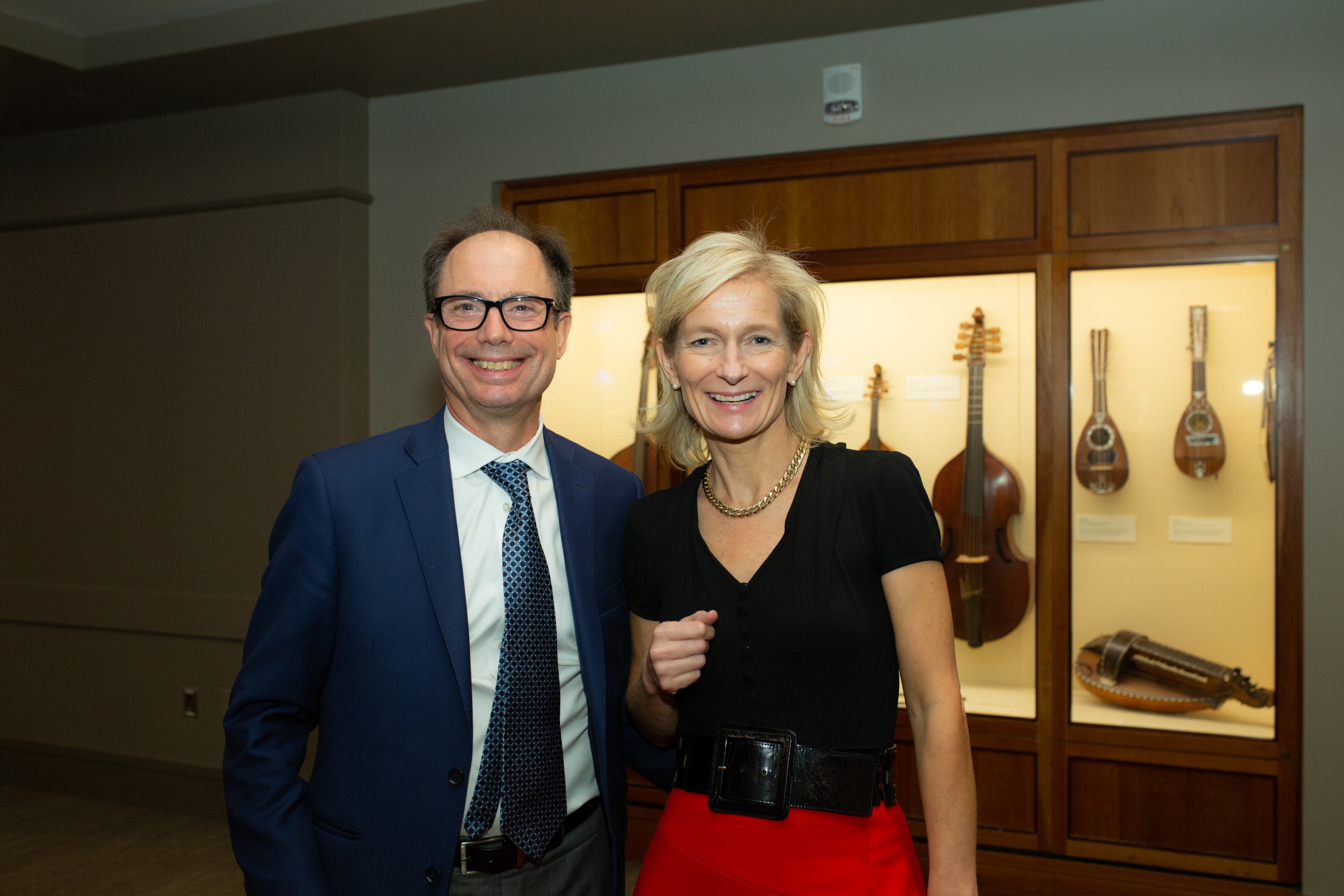 Photo of Hans Strauch and Zanny Minton Beddoes at Symphony Hall