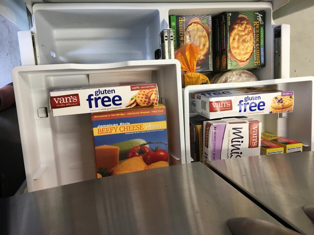 Commuter Student Food Pantry Frozen Foods