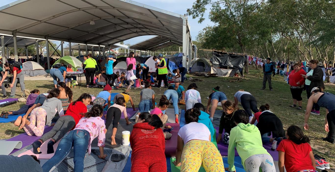 Yoga therapy at Texas-Mexico border
