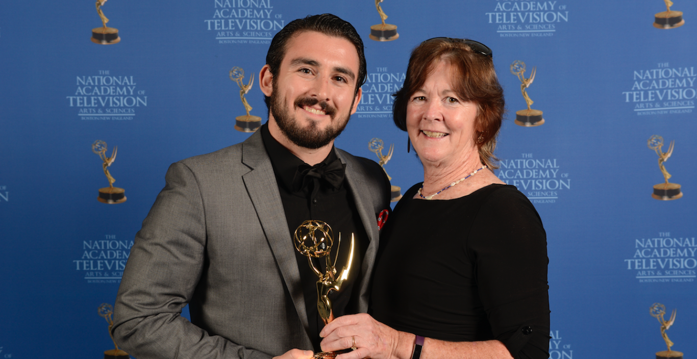 Devin Ferreira and Mom at Emmy awards