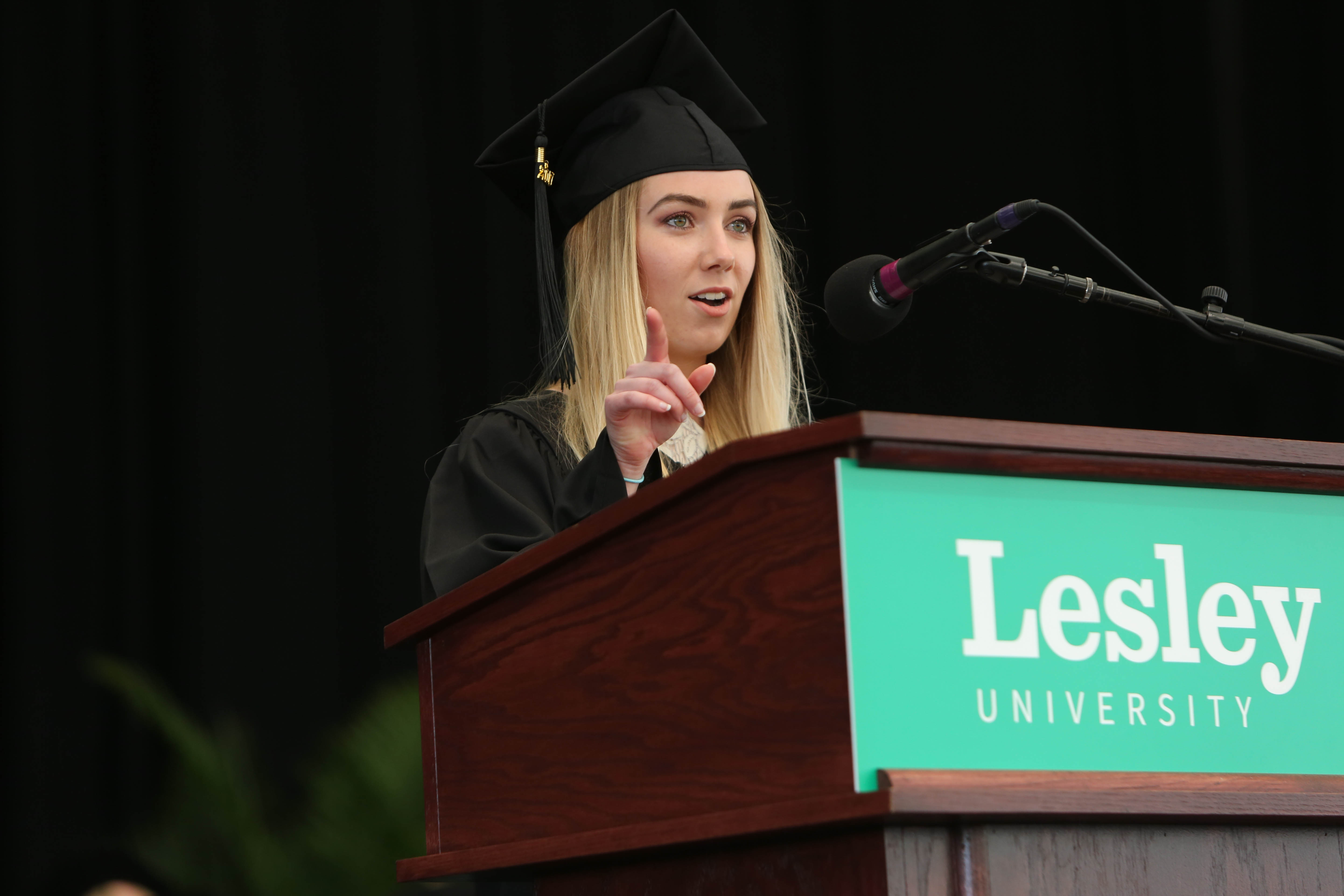 College of Art and Design student speaker Rosie Collier speaks about overcoming fears and challenges.