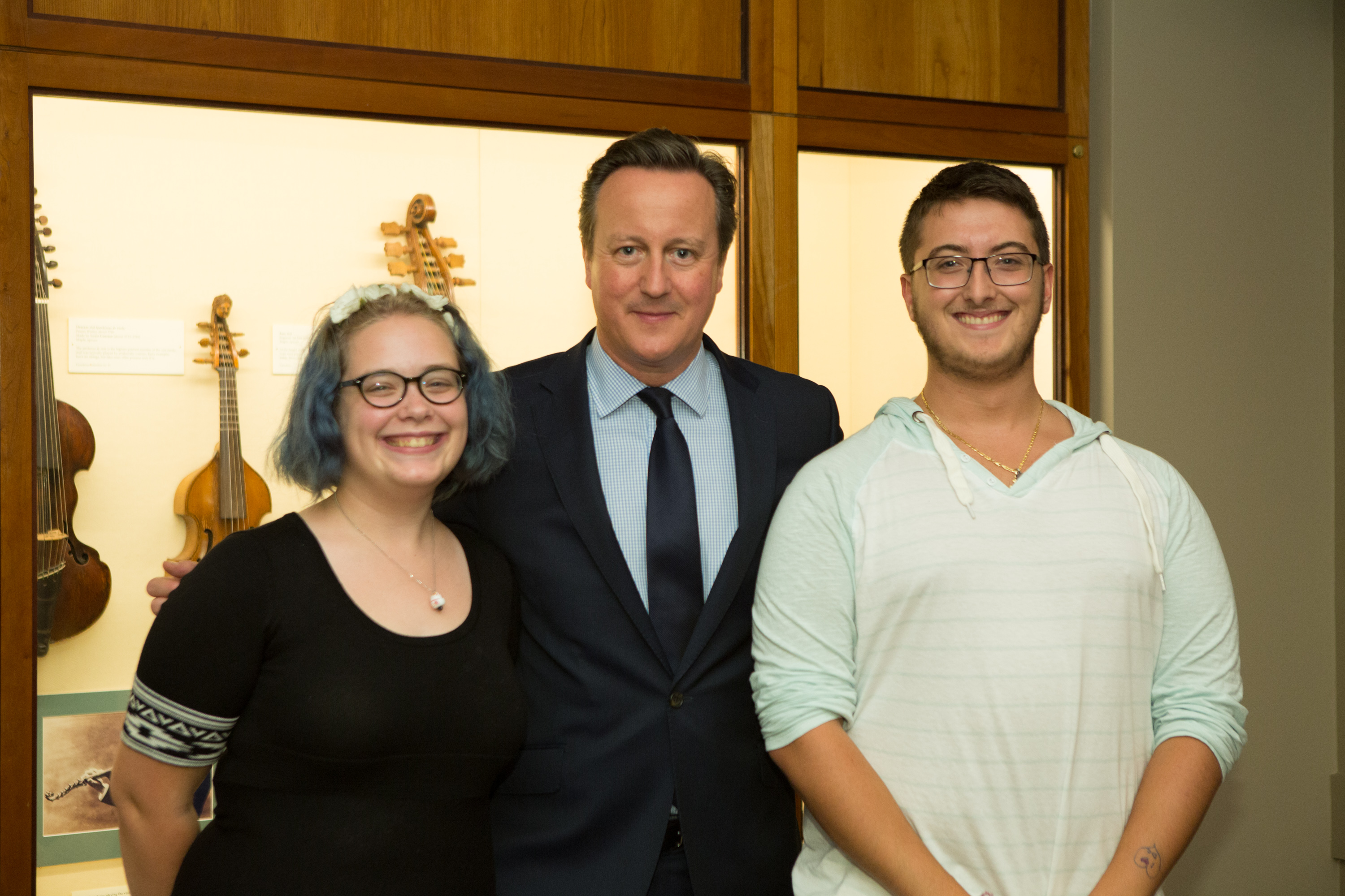David Cameron, Camryn Vevilacqua, and Jonathan Cunha posing together for a picture