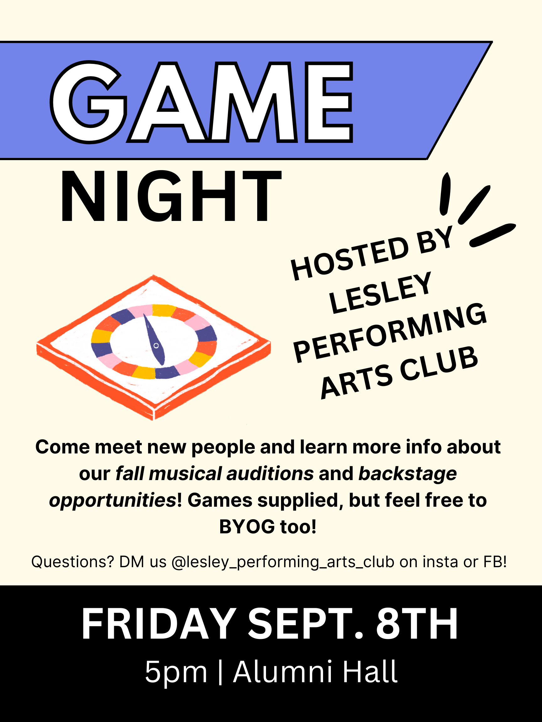 poster for game night