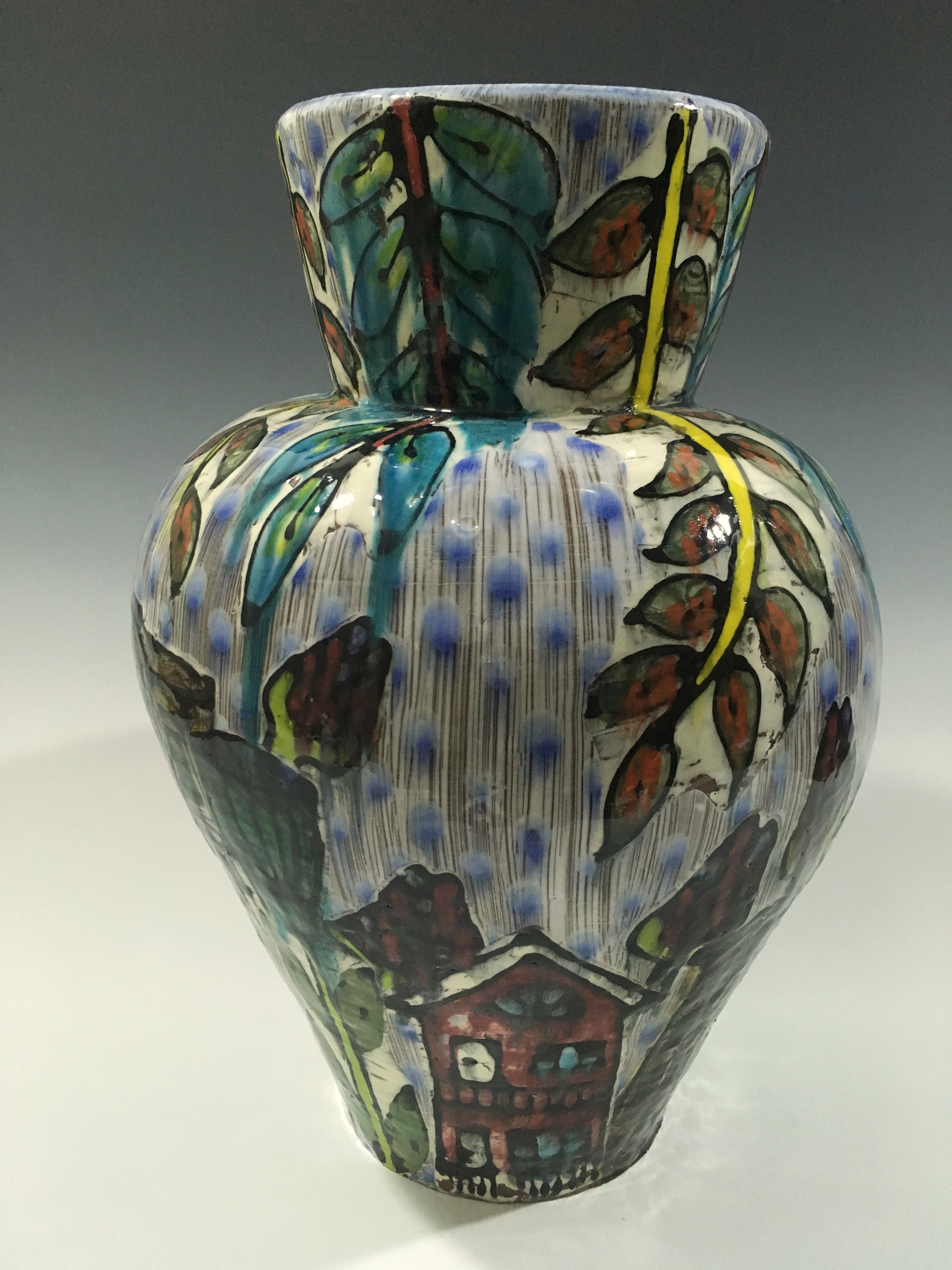 Painted vase