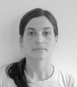 Black and white headshot of Nicole Cherubini