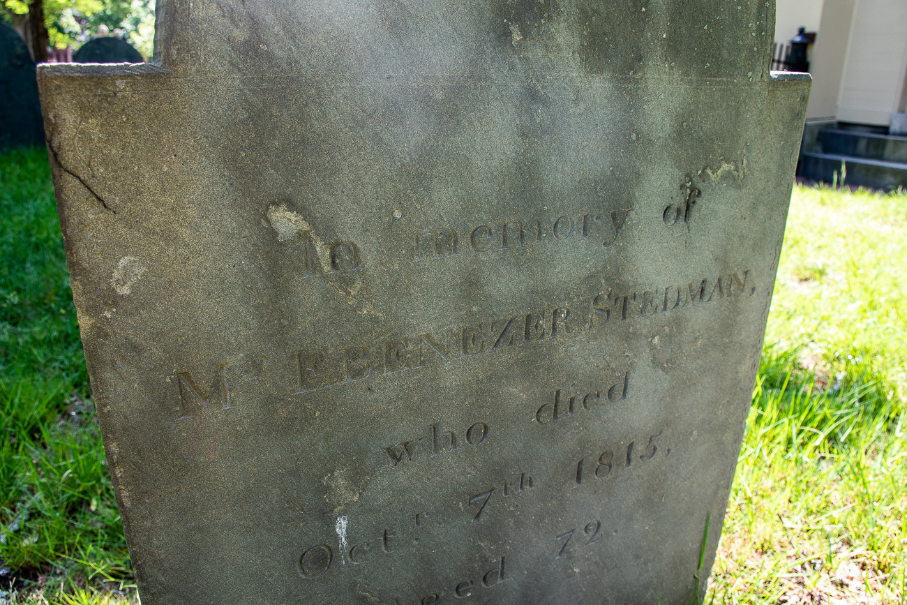 Gravestone of Ebenezer Stedman
