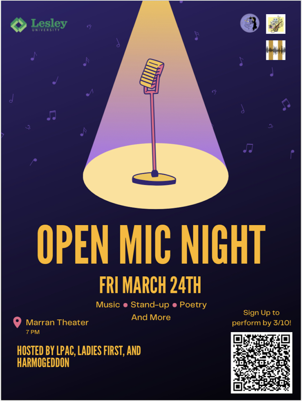 Poster for Open Mic Night 