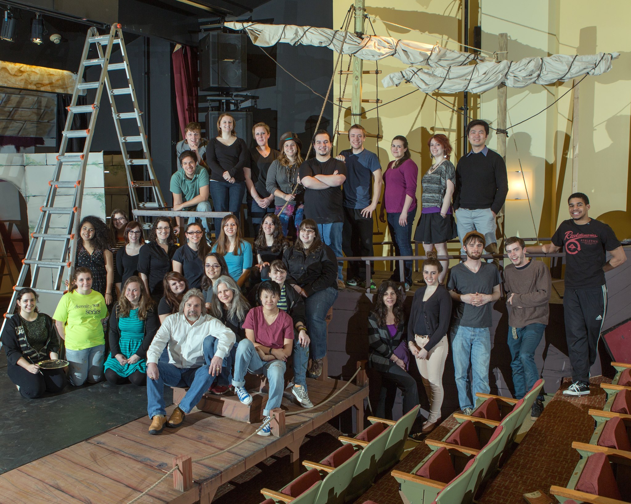 The cast of Antony and Cleopatra in Marran Theater