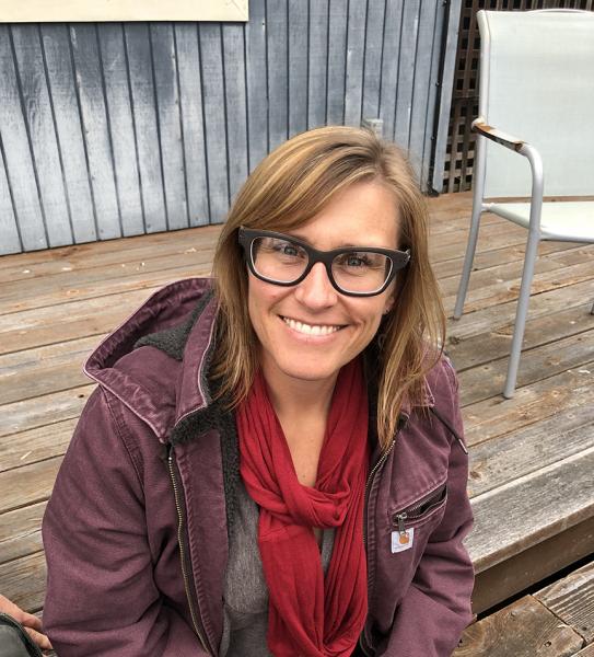 photo of author Sarah Jaquette Ray smiling outside on a porch