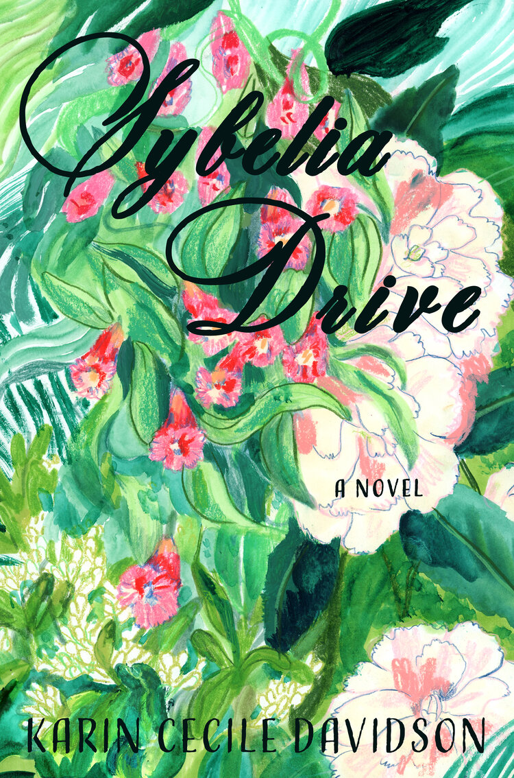 Sybelia Drive book cover - painting of flowers
