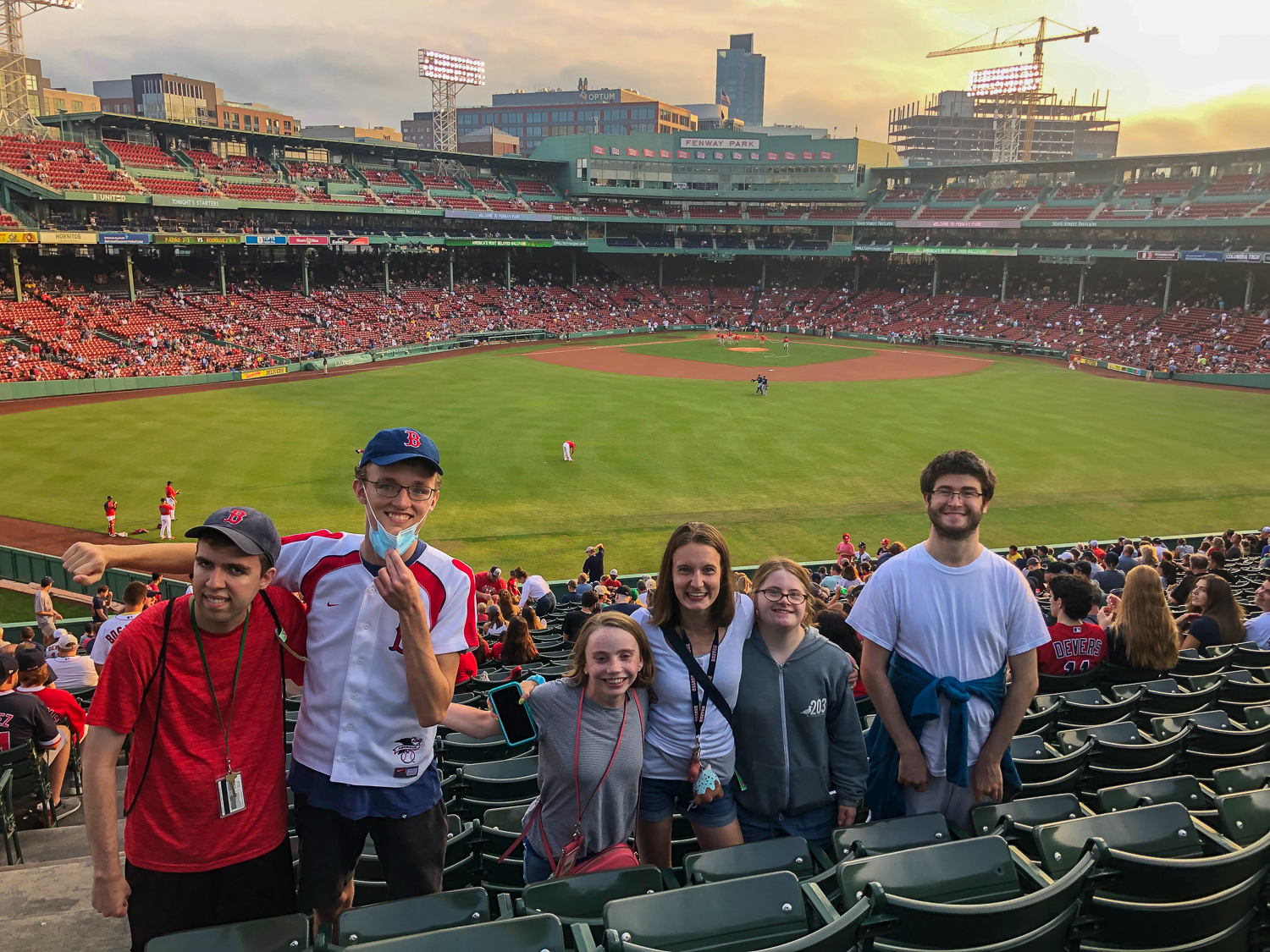 Threshold students at Fenway Stadium