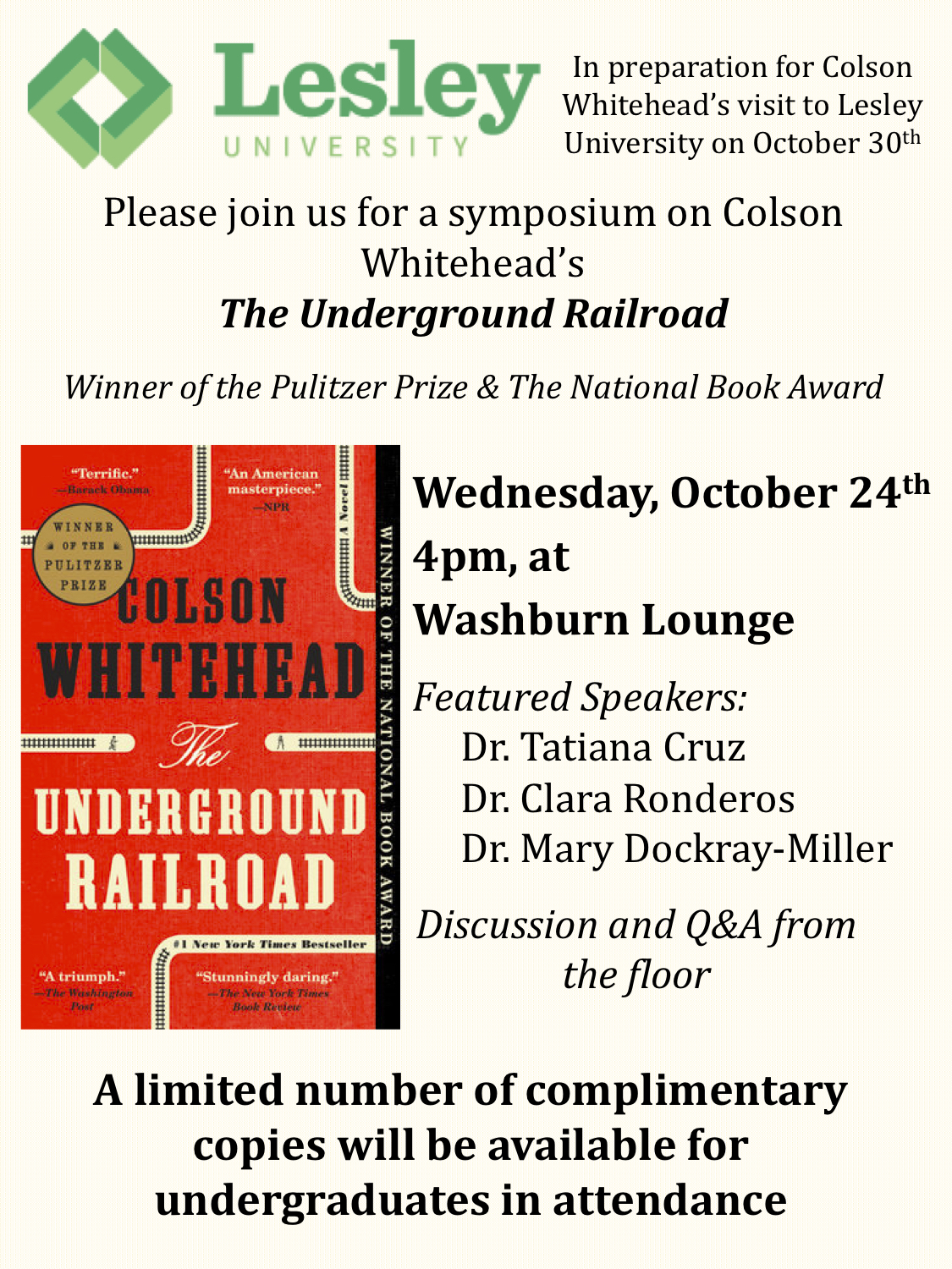 Poster with info about the symposium