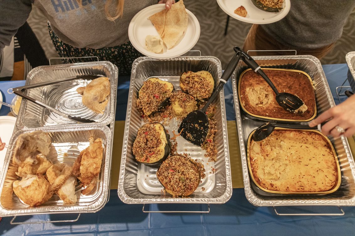 An array of kosher and halal food items
