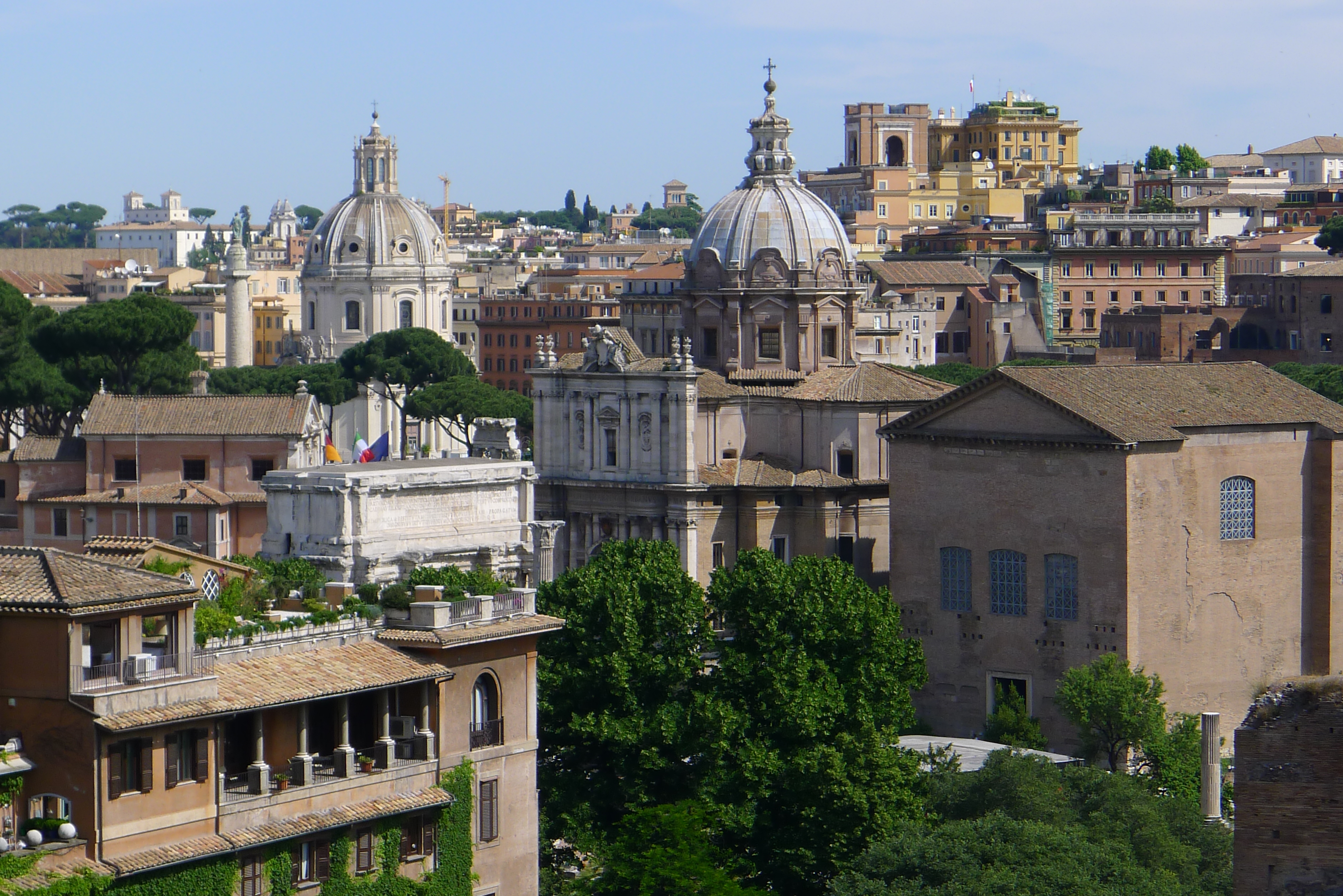 rooftop view of Rome, Italy