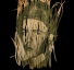 photo of soldier is printed on dried sea grass