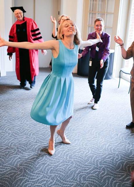 Graduate Dancing at Reception