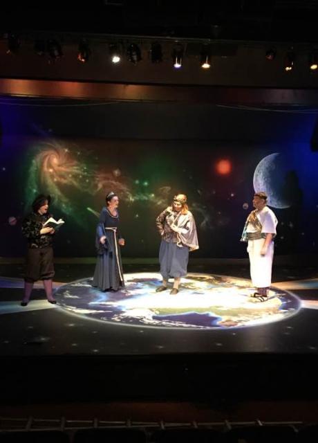 Cast of Cymbeline performing a scene in Marran Theater