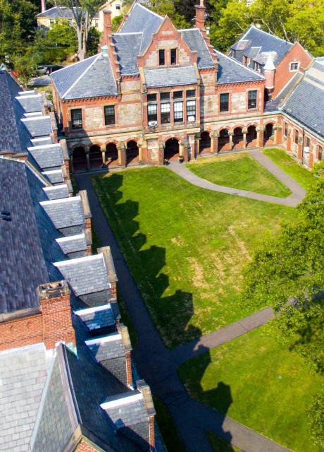 mfa creative writing boston Aerial view of the paved walkways that cross Lesley's lawn.