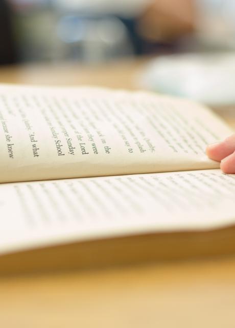close up of a book