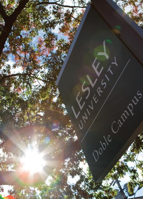 Lesley Doble Campus Sign