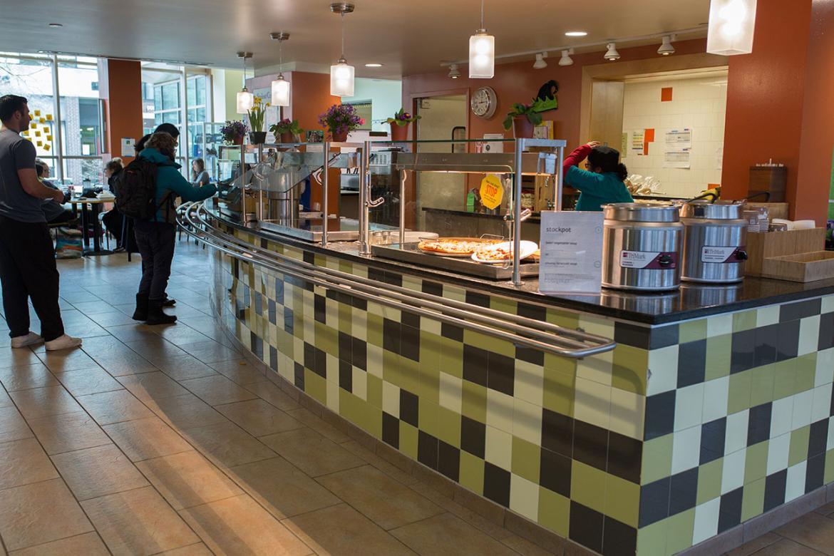 students in charlies ava cafe