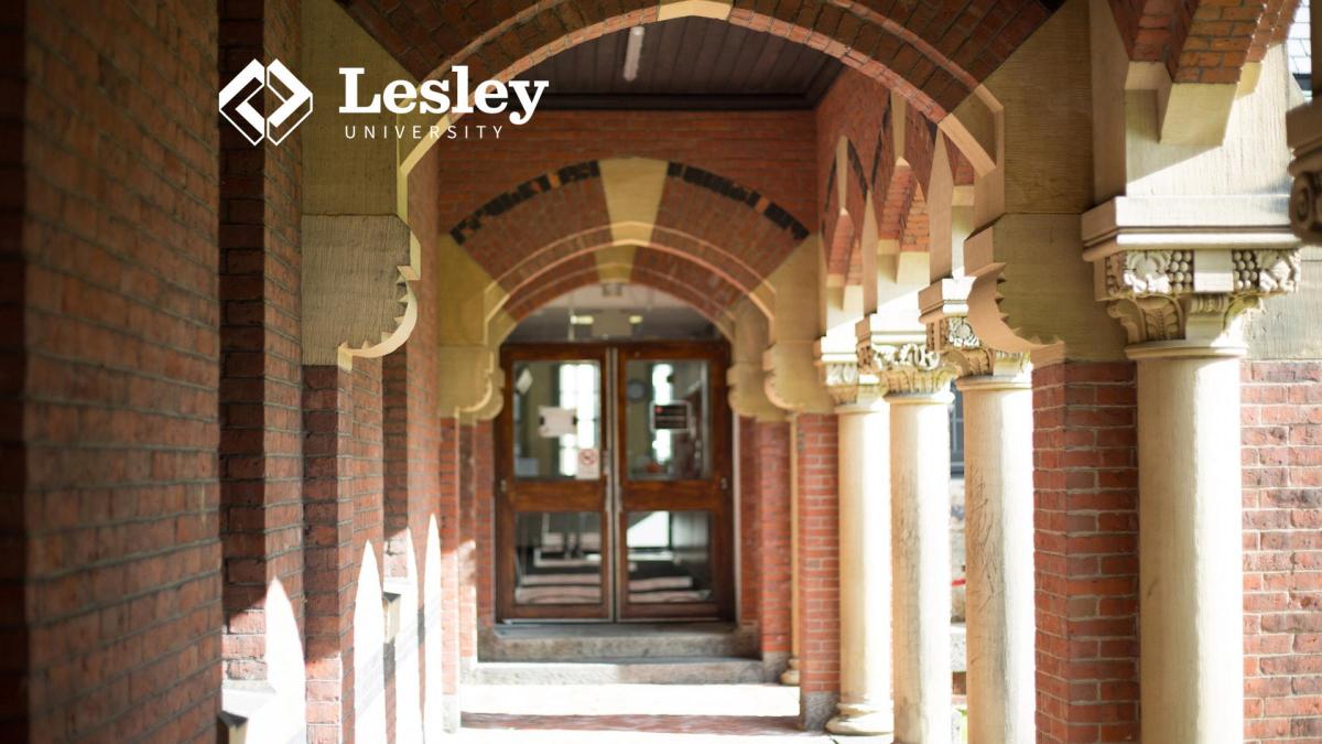 The arched walkway of Lawrence Hall. 