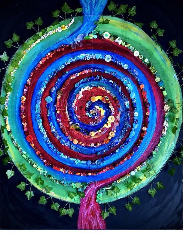 a colorful spiral