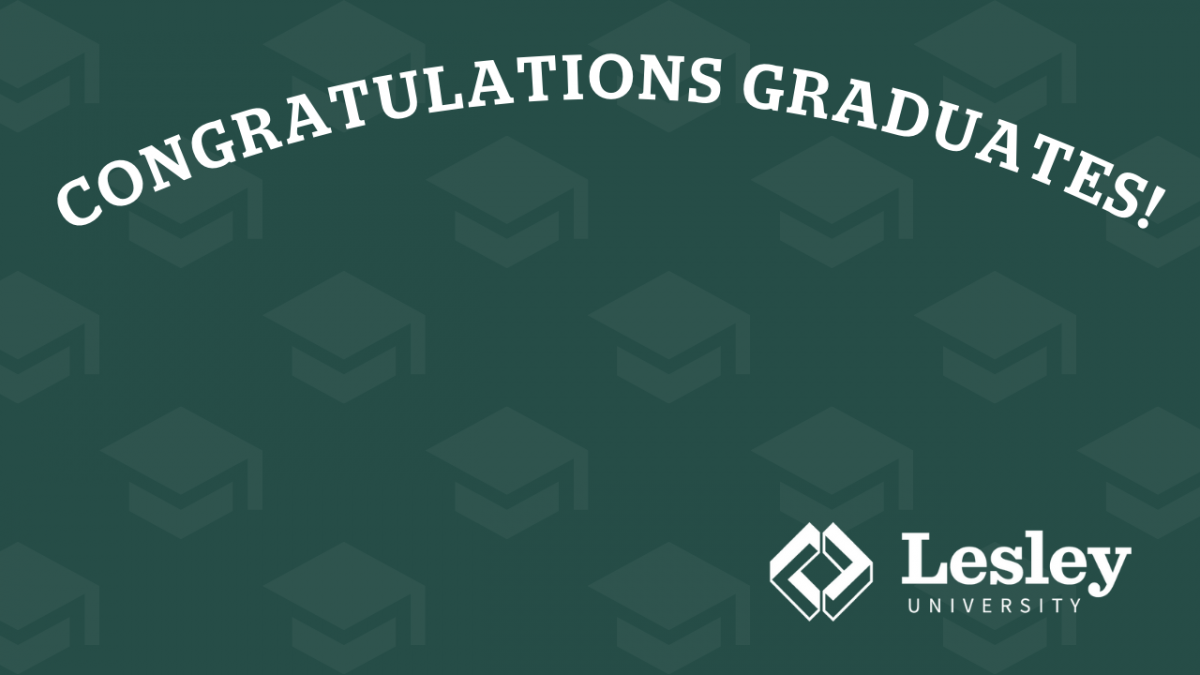 Congratulations Patterned Mortarboard Zoom Background