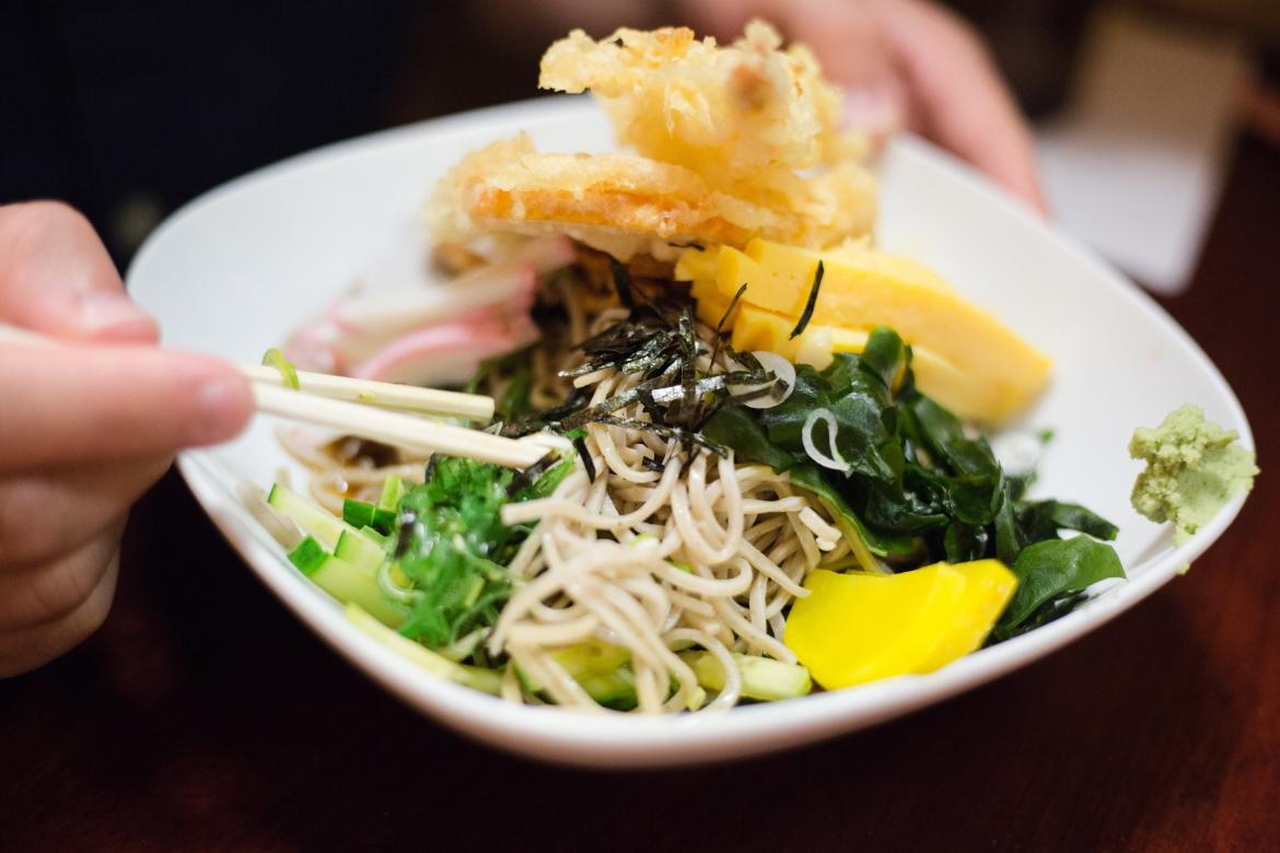 Bowl of ramen in Cambridge, MA