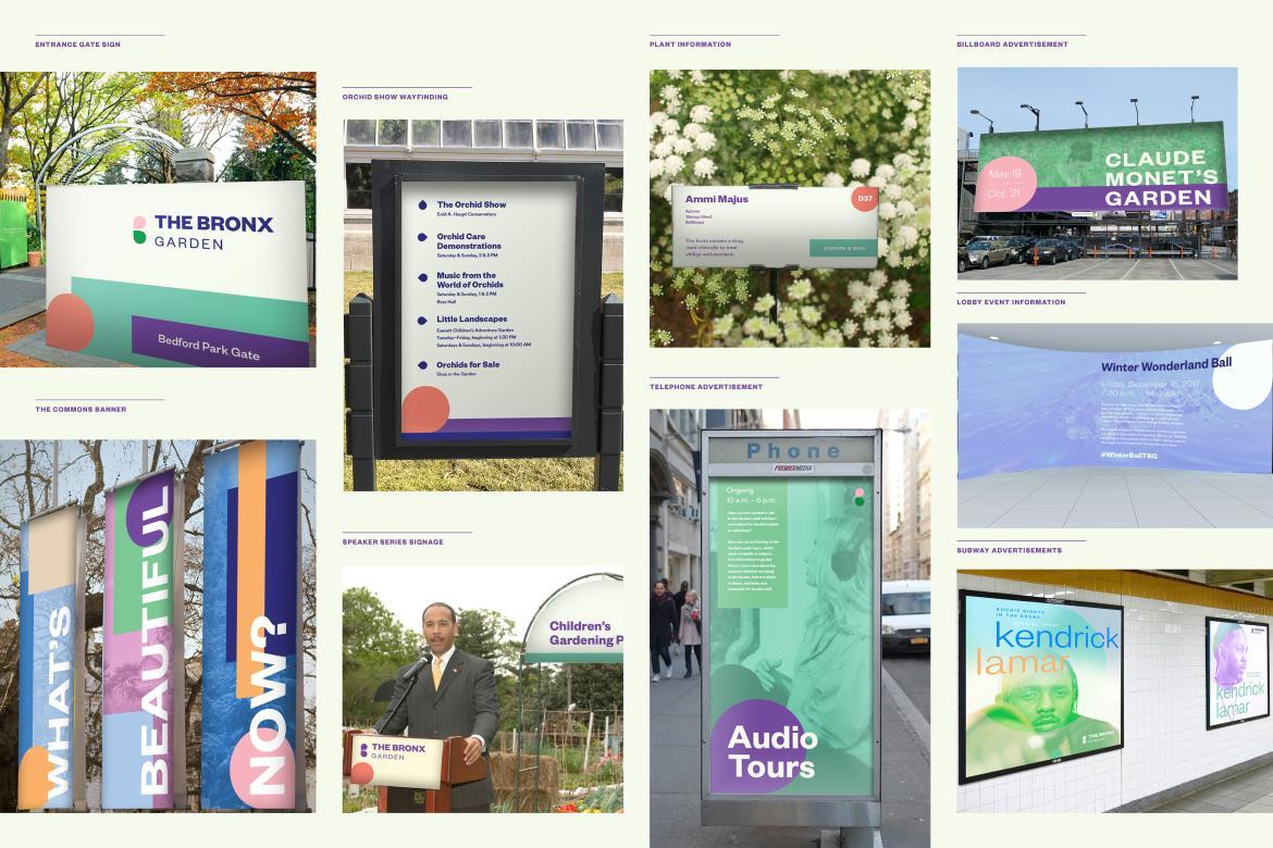 brand mock up on bus stops and large billboards