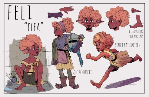digital illustration of orc characater