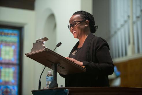 Edwidge Danticat speaking 