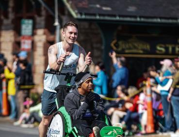 Brendan and Jacob racing together