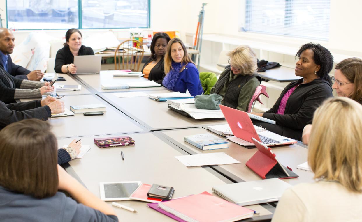 Education professionals partnering for future and working together Lesley University graduate school of education