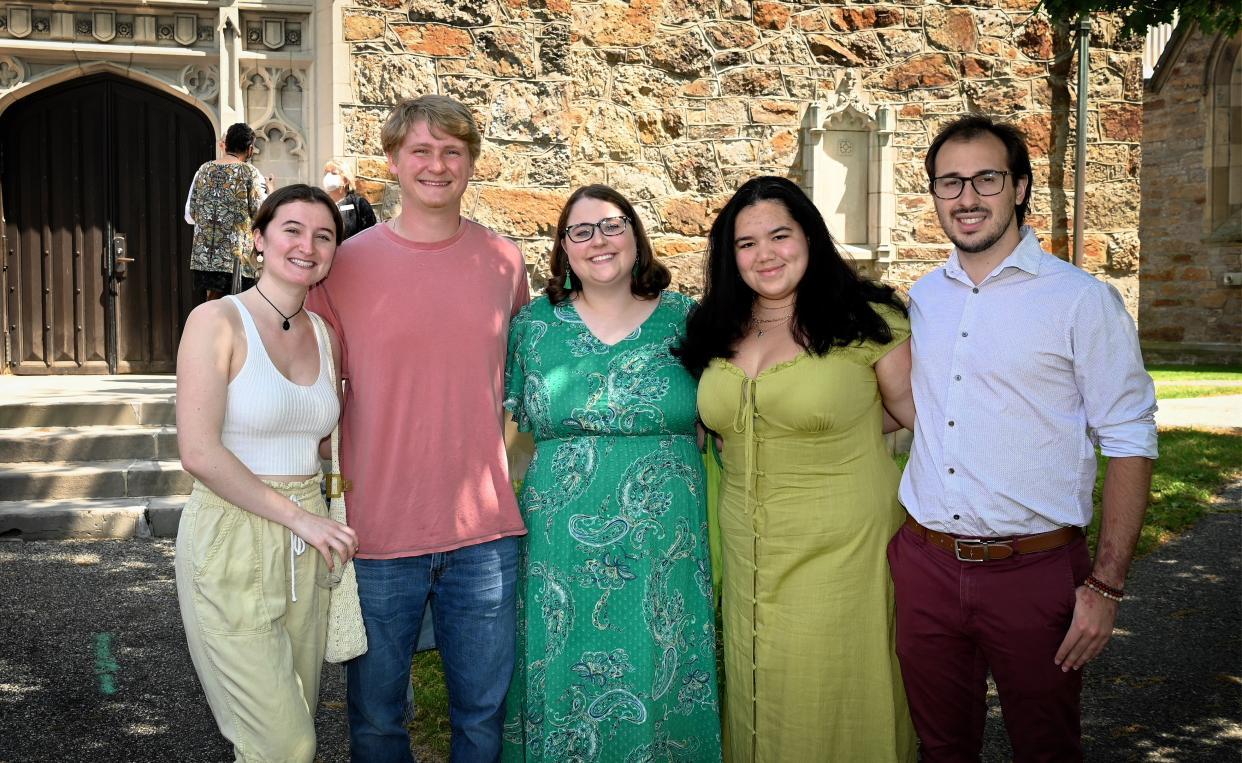 A group of Lesley students posing for a photo.