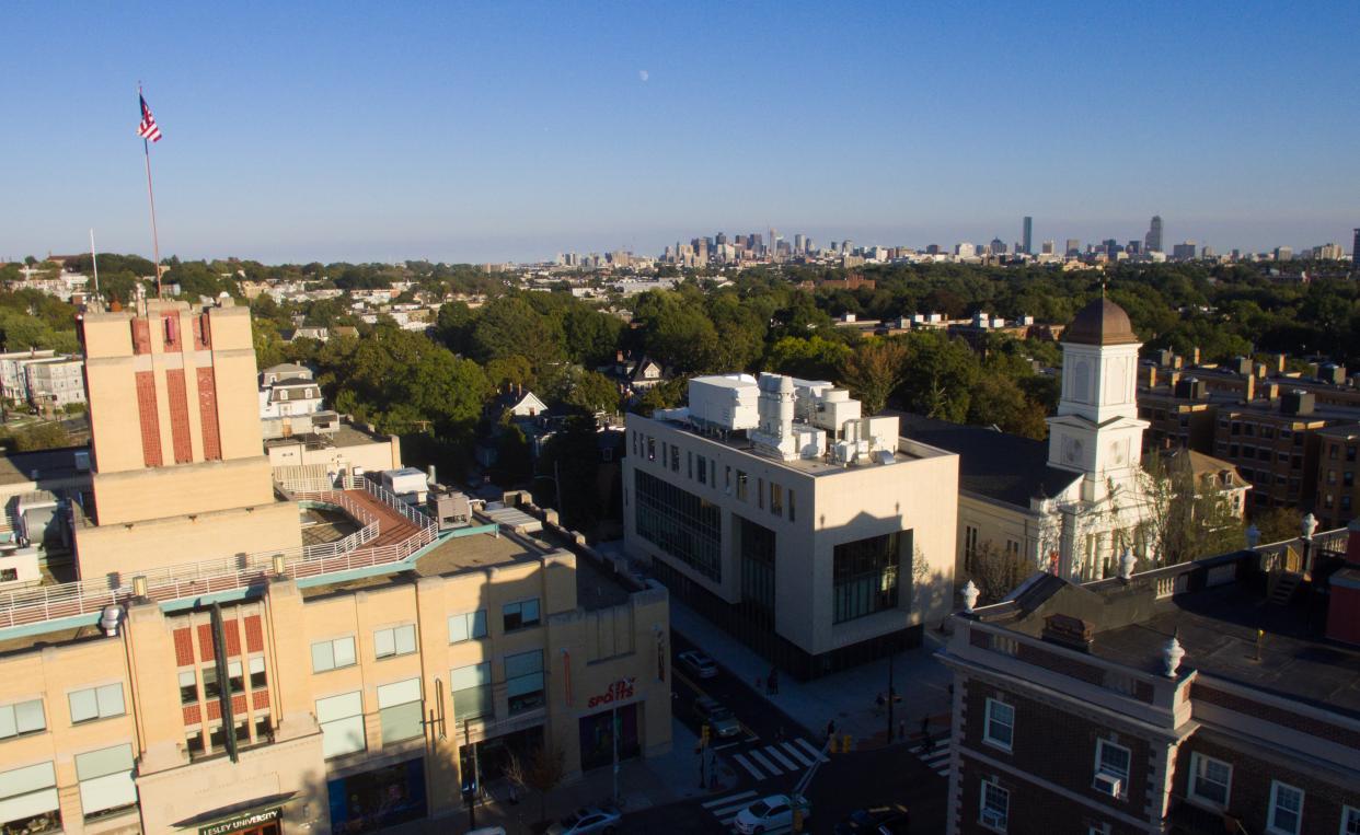 sky view of campus