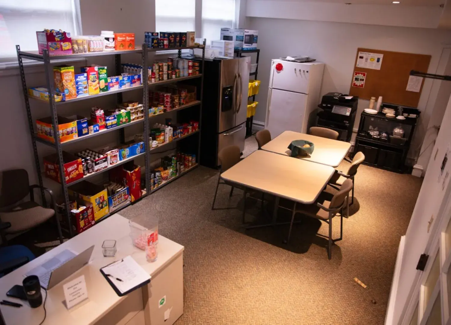 Stocked Shelves at the Commuter Pantry 