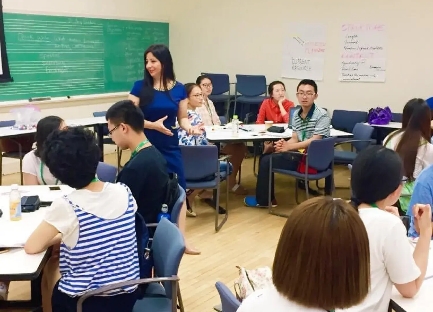 Amy Gooden teaching a class