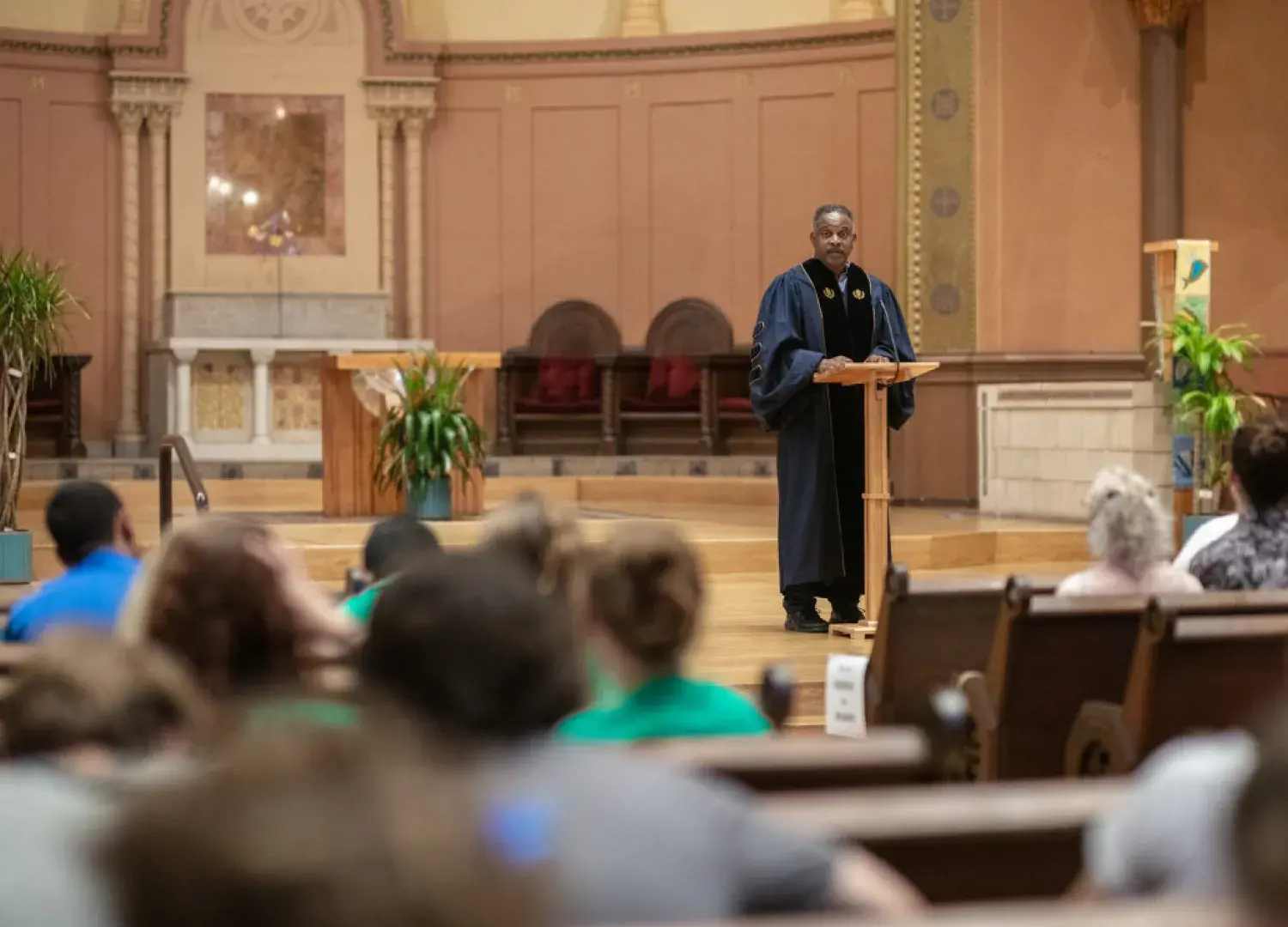 nathaniel mays speaking at first church for Convocation 2023
