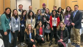 Students at conference