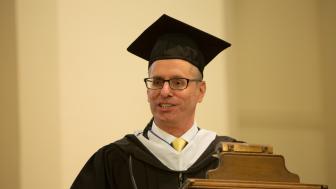 David D'Arcangelo at the 2017 Threshold graduation