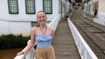 Gina Foley pictured on a pier
