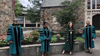 university administrators socially distant