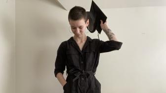 Katie Walsh in graduation garb