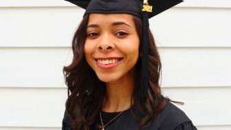 Madalena Almeida Da Silva in cap and gown
