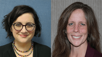Jennifer Moriarty and Elise Catalano headshots