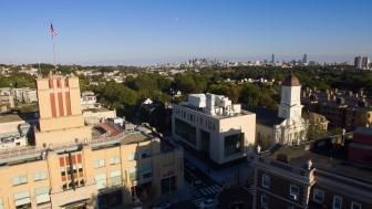 sky view of campus