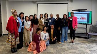 group photo at Violence Against Women Initiative July 19, 2023 event