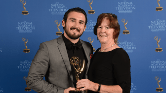 Devin Ferreira and Mom at Emmy awards